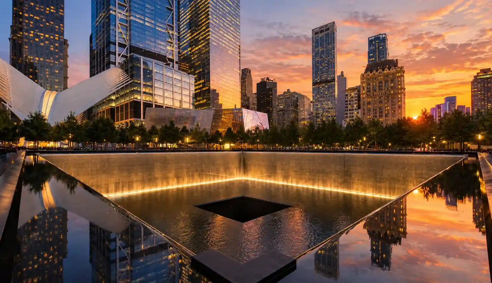 The 9/11 Memorial and Museum in Lower Manhattan